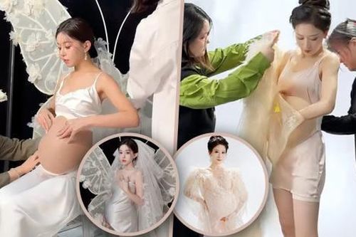 Trào lưu chụp ảnh với bụng bầu giả của các cô gái độc thân