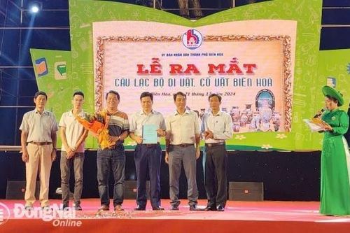 Ra mắt Câu lạc bộ di vật, cổ vật Biên Hòa