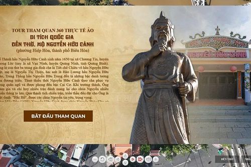 Giới thiệu tour tham quan thực tế ảo 360 Đền thờ, mộ Nguyễn Hữu Cảnh