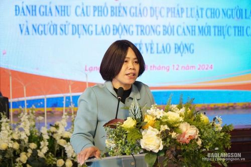Hội thảo đánh giá nhu cầu phổ biến giáo dục pháp luật cho người lao động và người sử dụng lao động