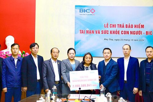 Chi trả hơn 2 tỷ đồng quyền lợi bảo hiểm BIC Bình An cho khách hàng