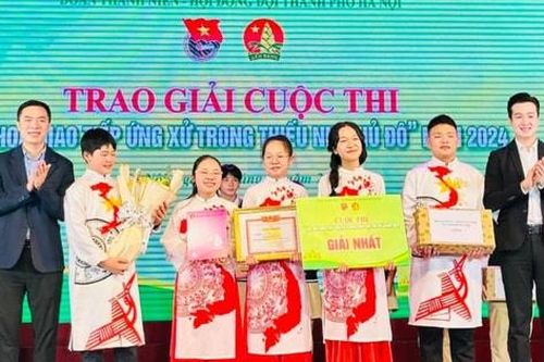 Phú Xuyên giành giải Nhất cuộc thi 'Văn hóa giao tiếp ứng xử trong thiếu nhi Thủ đô'