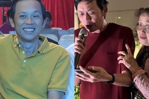 Mừng tuổi 55, NSƯT Hoài Linh khóc nghẹn bên mẹ