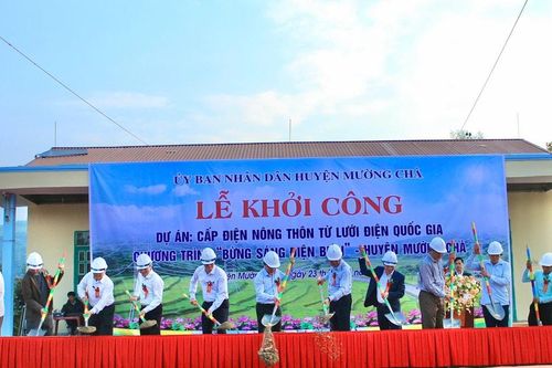 Khởi công dự án điện nông thôn tại huyện Mường Chà