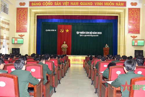 Quân khu 4 khai mạc tập huấn cán bộ năm 2025