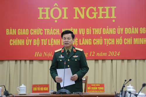 Bàn giao chức trách, nhiệm vụ Bí thư Đảng ủy Đoàn 969, Chính ủy Bộ tư lệnh Bảo vệ Lăng Chủ tịch Hồ Chí Minh