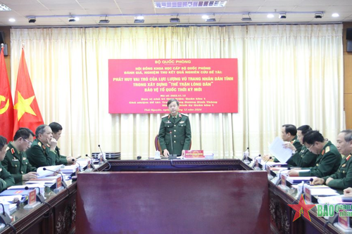 Hội đồng Khoa học cấp Bộ Quốc phòng nghiệm thu, đánh giá đề tài của Quân khu 1 năm 2024
