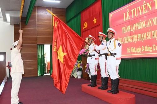 Công bố quyết định của Bộ Công an về nhân sự ở Trà Vinh