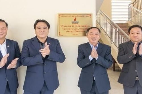 PV Drilling gắn biển tài trợ công trình Trường Tiểu học Hải Anh, Hải Hậu, Nam Định