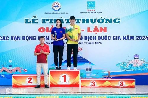 Vũ Đặng Nhật Nam là vận động viên nam lặn xuất sắc nhất năm 2024