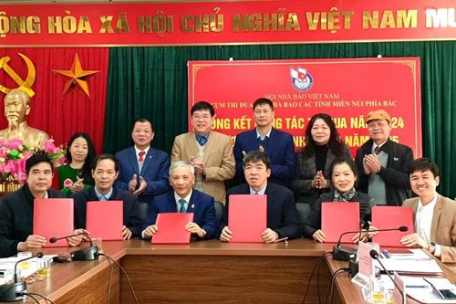 Cụm Thi đua Hội Nhà báo các tỉnh miền núi phía Bắc tổng kết công tác thi đua năm 2024