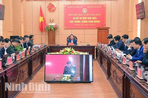 Hội nghị trực tuyến sơ kết 5 năm thực hiện Luật Phòng, chống tham nhũng
