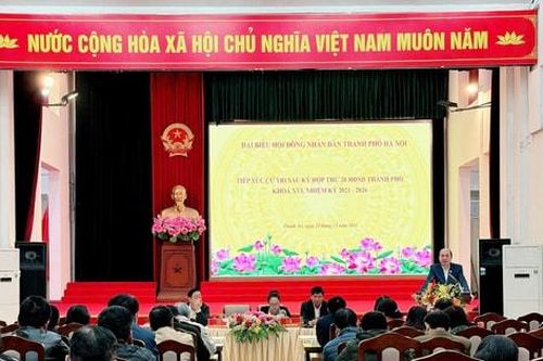 Cử tri huyện Thanh Trì nhất trí cao với kết quả kỳ họp thứ 20, HĐND thành phố Hà Nội