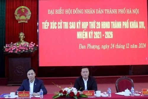 Đại biểu HĐND thành phố tiếp xúc cử tri huyện Đan Phượng