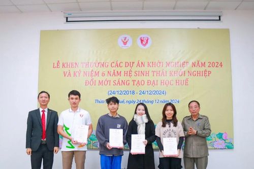 Khen thưởng các cá nhân, tập thể trong lĩnh vực khởi nghiệp Đại học Huế