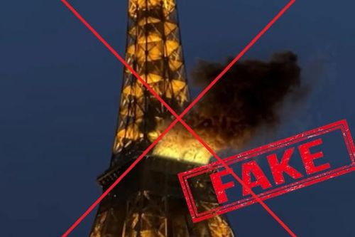 Thông tin sai lệch về vụ cháy Tháp Eiffel lan truyền trên mạng xã hội trong đêm Giáng sinh
