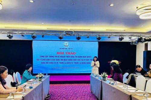 Bộ Y tế thông tin kế hoạch triển khai Nghị quyết của Quốc hội về cấm thuốc lá điện tử