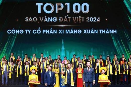 Xi Măng Xuân Thành lần thứ 4 được vinh danh giải thưởng Sao Vàng đất Việt