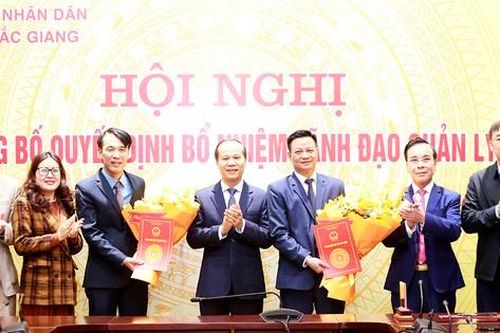 Bắc Giang bổ nhiệm lãnh đạo Sở Công thương và Sở Y tế