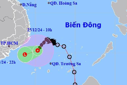 Bão số 10 suy yếu thành áp thấp nhiệt đới ở vùng biển Khánh Hòa - Bình Thuận