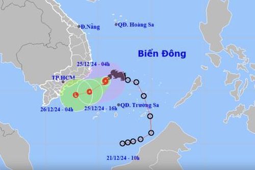 Bão số 10 áp sát vùng biển Ninh Thuận đến Bà Rịa - Vũng Tàu