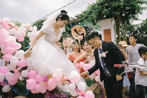 Đám cưới độc lạ rước dâu bằng máy cày ở Hà Tĩnh