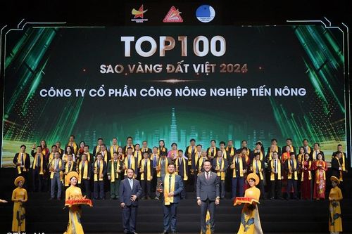 Tiến Nông được vinh danh trong top 100 Sao Vàng Đất Việt 2024
