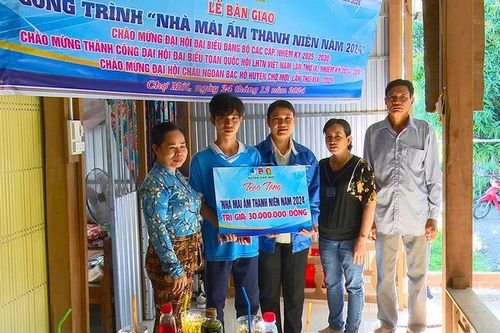 Chợ Mới bàn giao nhà Mái ấm thanh niên