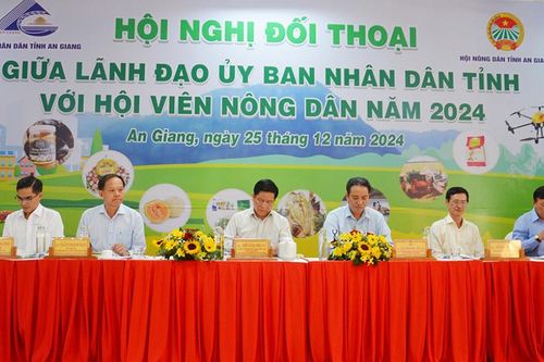 Hội nghị đối thoại giữa lãnh đạo UBND tỉnh với hội viên nông dân năm 2024