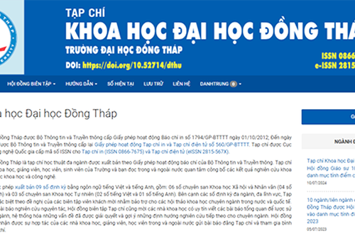 Tạp chí Khoa học Đại học Đồng Tháp xếp thứ 6 về chuyển đổi số báo chí năm 2024
