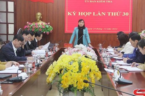 Kết quả Kỳ họp thứ 30, Ủy ban Kiểm tra Tỉnh ủy, nhiệm kỳ 2020-2025