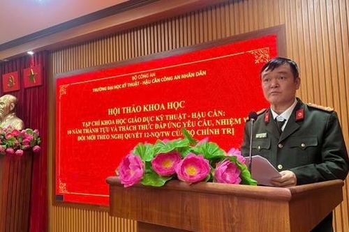 Xây dựng Tạp chí Khoa học Giáo dục Kỹ thuật- Hậu cần trở thành diễn đàn khoa học uy tín trong CAND