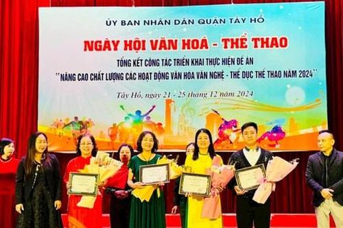 Hơn 400 hội viên các câu lạc bộ tham dự Ngày hội Văn hóa - Thể thao quận Tây Hồ