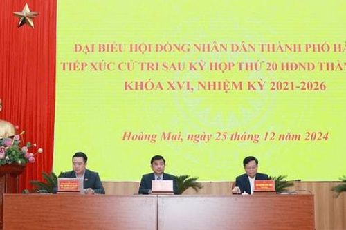Cử tri Hoàng Mai kiến nghị quan tâm bảo đảm an toàn giao thông và mỹ quan đô thị