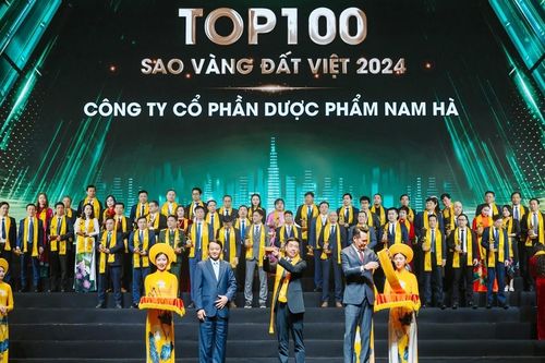 Dược Nam Hà tiếp tục ghi danh Top 100 Sao Vàng Đất Việt 2024