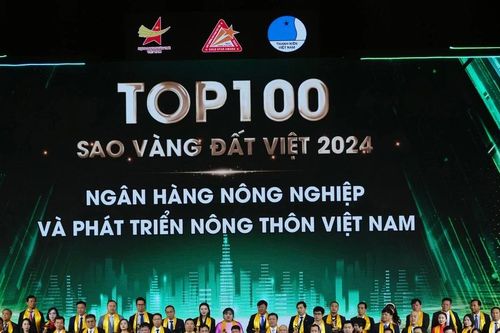 Agribank vinh dự đạt Giải thưởng Sao Vàng đất Việt năm 2024