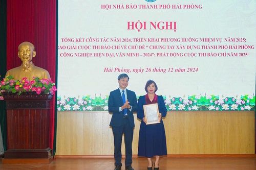 Báo Xây dựng đạt Giải báo chí 'Chung tay xây dựng thành phố Hải Phòng công nghiệp, hiện đại, văn minh' năm 2024