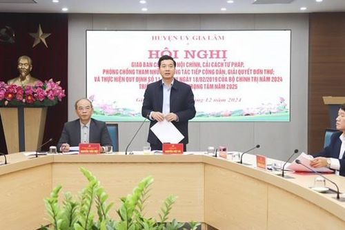 Huyện Gia Lâm: tỷ lệ giải quyết, trả lời công dân đạt 98,1%