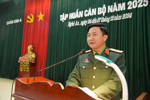 Quân khu 4: Bế mạc tập huấn cán bộ năm 2025
