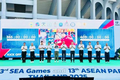 Chủ nhà Thái Lan bắt đầu đếm ngược thời gian tới khi SEA Games 33-2025 tranh tài