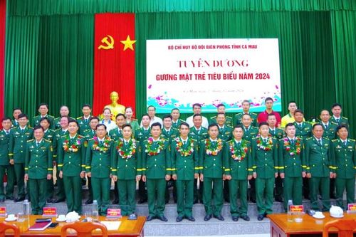 BĐBP Cà Mau Tuyên dương 10 gương mặt trẻ tiêu biểu