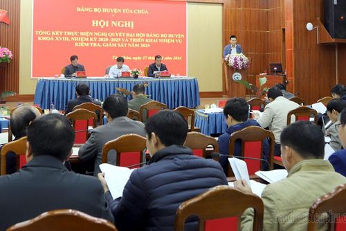 Tủa Chùa tổng kết thực hiện Nghị quyết Đại hội Đảng bộ huyện khóa XVIII