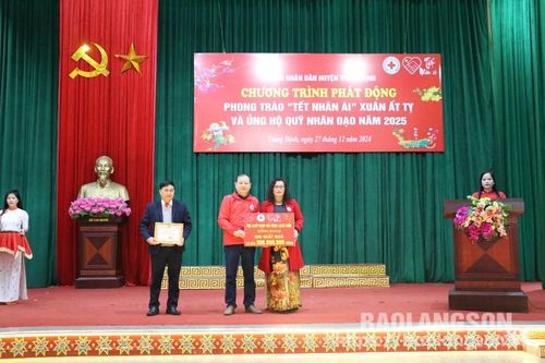 Tràng Định: Phát động Phong trào 'Tết Nhân ái' Xuân Ất Tỵ và ủng hộ Quỹ Nhân đạo năm 2025