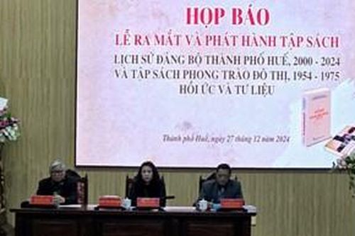 Ra mắt, phát hành sách Lịch sử Đảng bộ và phong trào đô thị Huế