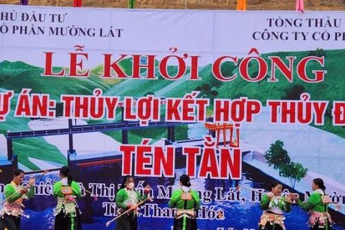 Thanh Hóa: Khởi công thủy điện Tén Tằn hơn 400 tỷ đồng