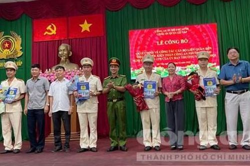 Công an quận Gò Vấp công bố quyết định của Giám đốc CATP về công tác cán bộ