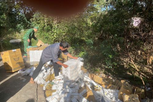 Quảng Trị tiêu hủy hơn 44.000 bao thuốc lá ngoại nhập lậu