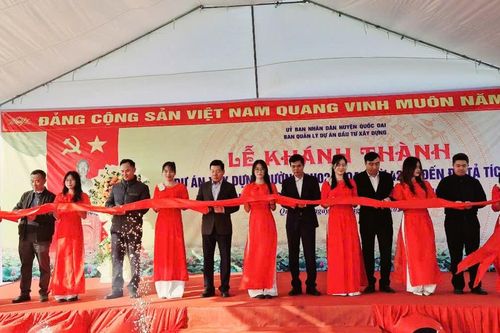 Huyện Quốc Oai khánh thành dự án xây dựng đường ĐH02