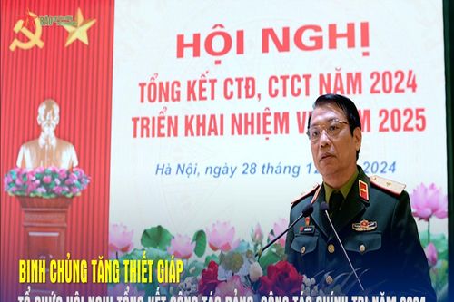 Binh chủng Tăng thiết giáp tổ chức Hội nghị tổng kết công tác Đảng, công tác chính trị năm 2024