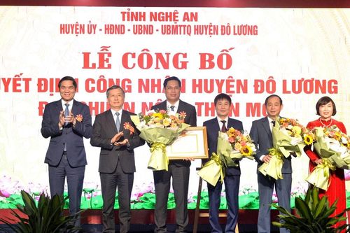 Lễ công bố huyện Đô Lương đạt chuẩn nông thôn mới